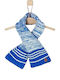 Kids Knitted Scarf Navy Blue