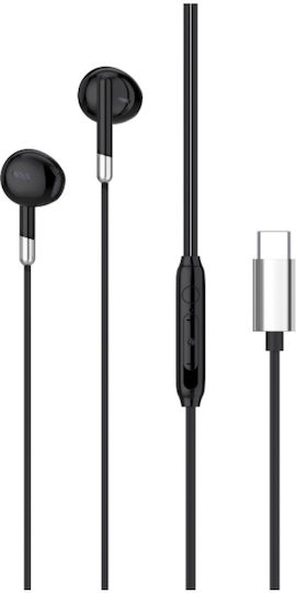 Egoboo In-Ear Freisprecheinrichtung Kopfhörer mit Stecker USB-C Schwarz