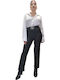 Women's Fabric Trousers Black