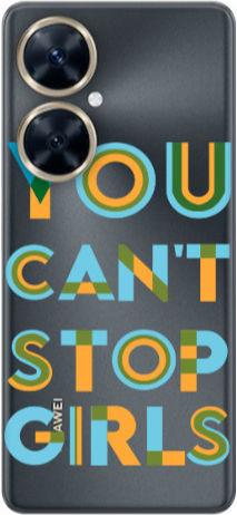 Huawei Nova 11i You Can't Stop Girls Transparent Silicone TPU Case