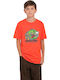 Παιδικό T-shirt Orange Skate Fast