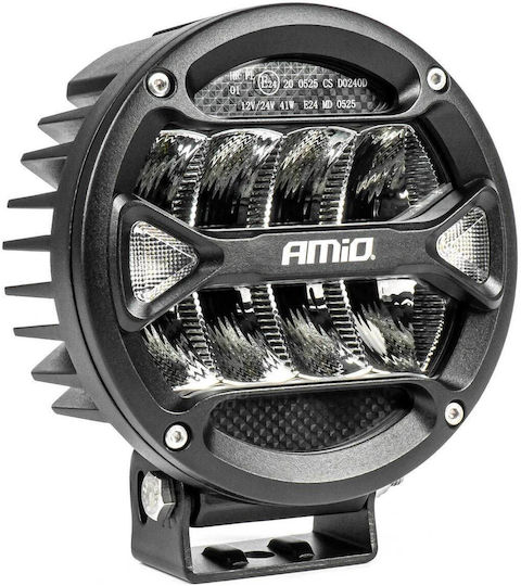 AMiO Кръглаς Водоустойчив Фарове за кола LED Универсален 12 / 24V 41W 1бр