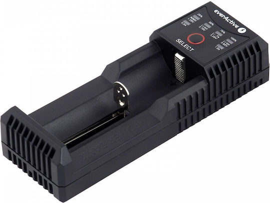 everActive UC-100C Ladegerät Batterien Li-Ion/Ni-MH Größe 18650/21700/16340/26650/14500