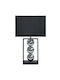 Marhome Metal Table Lamp for Socket E27 with Black Shade and Base