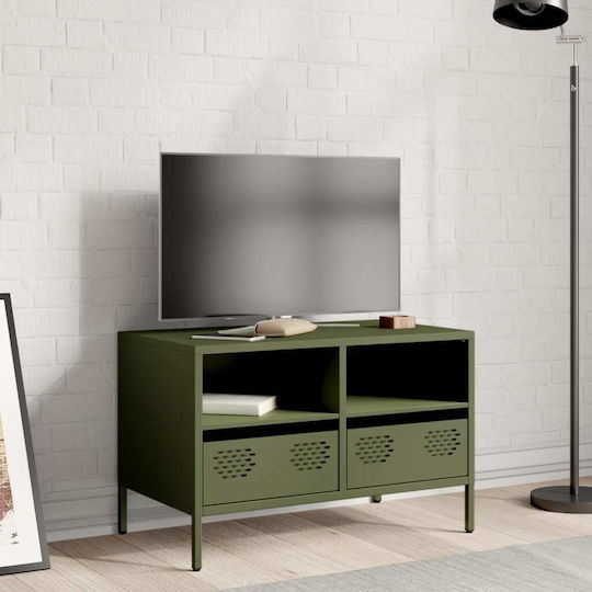 Floor-Standing TV Stand Olive Green 68x39x43.5 cm Floor-Standing TV Stand Olive Green 68x39x43.5 cm