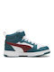 Rebound V6 Παιδικά Sneakers High με Σκρατς Λευκά