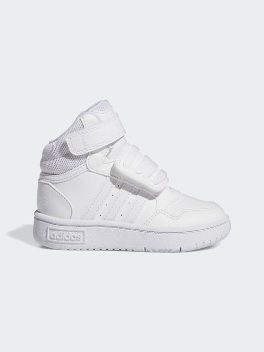 adidas Kids Sneakers High with Scratch White