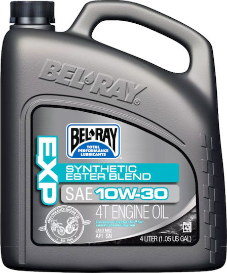 Bel-Ray EXP Synthetic Motorcycle Oil for Four-Stroke Engines 10W-30 4lt