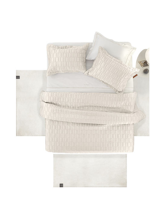 Guy Laroche Alpaca Modern Bedroom Rugs Set Ivory 1176086224005 3pcs