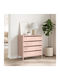 Comoda pentru Dormitor Metalică cu 4 sertare Pink 68x39x73.5buc