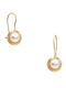 Polytimo Earrings made of Gold 14K with Pearls