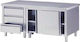 ArtSteel Dulap de pregătire cu uși glisante și sertare 120x80x87cm