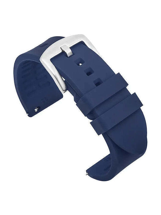 Rubber Strap Blue 22mm