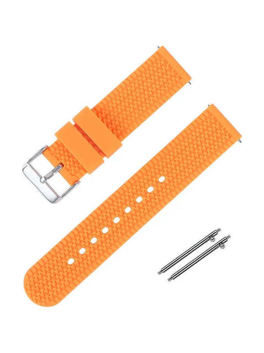 Gummi-Armband Orange 22mm
