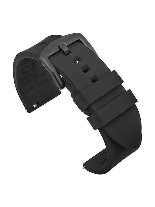 Rubber Strap Black 20mm