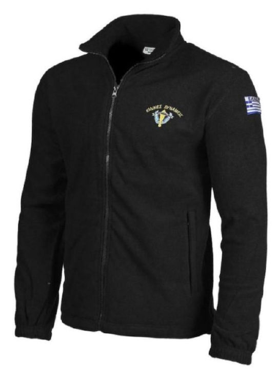 Woodland Jachetă Fleece Neagră