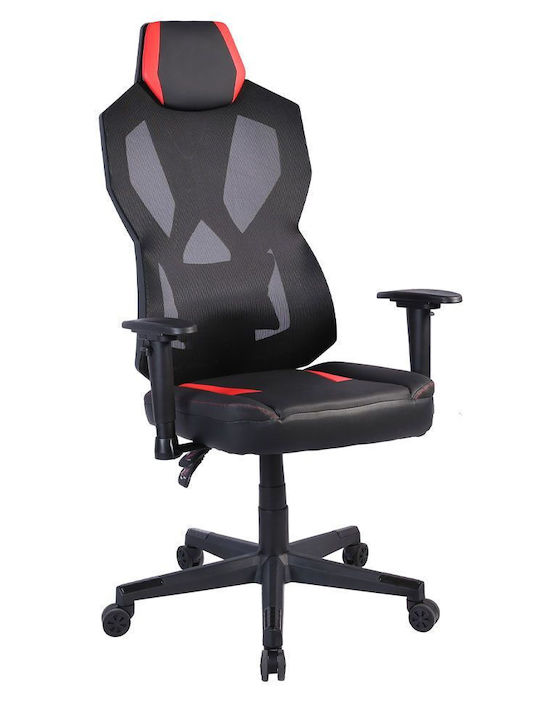 24Mall Raider Pro Καρέκλα Gaming με Ρυθμιζόμενα Μπράτσα και RGB Φωτισμό Μαύρη