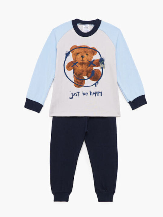 Pretty Baby Παιδική Πιτζάμα Χειμωνιάτικη Navy Μπλε