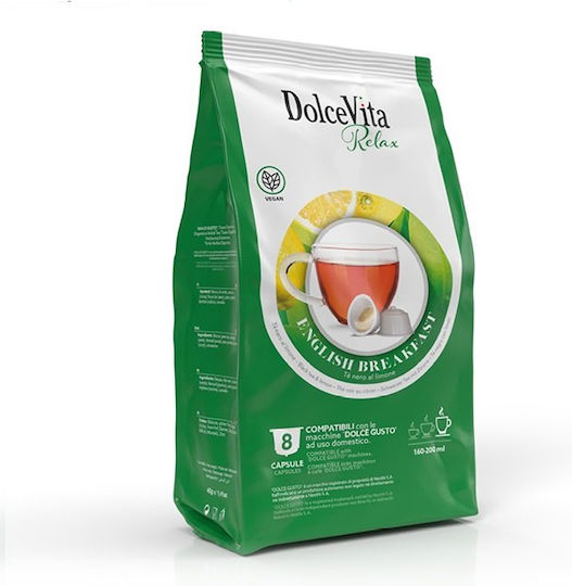 Dolce Vita Κάψουλες Τσάι Συμβατές με Μηχανή Dolce Gusto 8caps