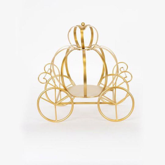 Christmas Metal Figure Crown Gold Height 34cm