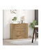 Comoda pentru Dormitor cu 3 sertare Maro 80x33x70buc