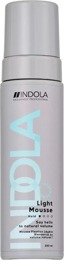 Indola Light Mousse Hair Foam for Volume 200ml