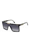 Carrera Men's Sunglasses with Black Plastic Frame and Gray Gradient Lens