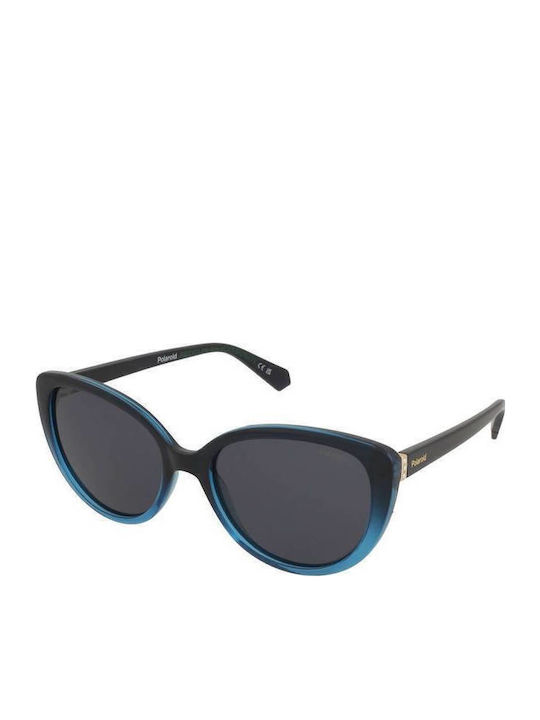 Polaroid Damen Sonnenbrille mit Blau Kunststoff...