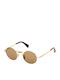 Max Mara Safiye Unisex Γυαλιά Ηλίου με Χρυσό Μεταλλικό Σκελετό και Καφέ Φακό MM 0127 30L