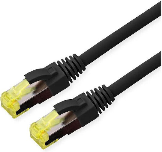 Roline S/FTP Cat.6a (Gigabit) Мрежов Кабел Ethernet Външен 2м Черен