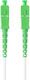 Lanberg Fiber-Optik-Kabel SC/APC-SC/APC 10m Weiß