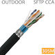 S/FTP Cat.6 Ethernet Network Cable outdoor without connectors 305m Black 1pcs