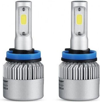 Set de 2 H11 Cob Canbus Led 6000k Putere 72w Luminozitate 8000 Lm 12v 24v