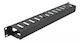 Powertech Cable Management Netw-0028 Rack 19"/1u Μεταλλικό Μαύρο Netw-0028