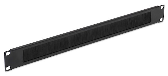 Powertech Βούρτσα Προστασίας Rack Netw-0030 19"/1u Μεταλλικό Μαύρο Netw-0030