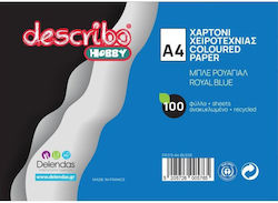 Χαρτί Describo Α4 160gr Μπλε 100φ Χαρτί Describo Α4 160gr Μπλε 100φ
