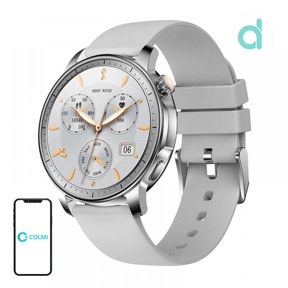 Colmi V65 Smartwatch με Παλμογράφο (Γκρι)