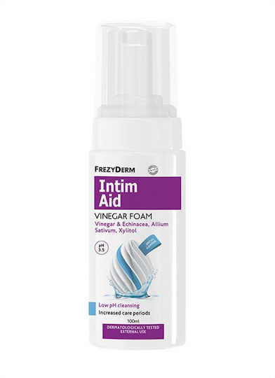 Frezyderm Intim Aid Vinegar Foam Ειδικός Αφρός Καθαρισμού Ευαίσθητης Περιοχής Περίοδος Αυξημένης Φροντίδας 100ml