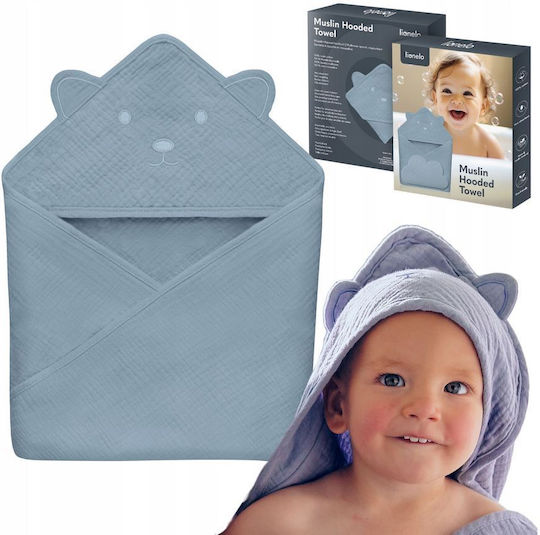 Lionelo Baby-Badetuch mit Kapuze 80x80cm