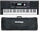 Kurzweil Ключова дума KP100 с 61 Динамичен Клавиши с Калъф Черен