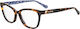Moschino Plastic Eyeglass Frame Cat Eye Brown T...