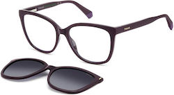 Polaroid Plastic Eyeglass Frame Burgundy PLD6229/CS B3V/WJ