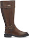 Leather Women's Boots Tabac Brown