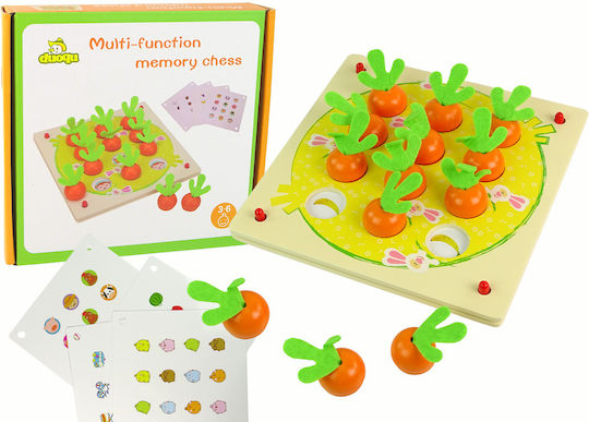 Board Game Memory- Carrots 3+ Years Old (EN) Lean Toys