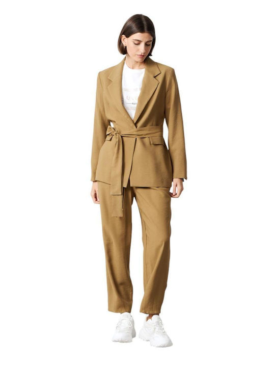 Passager Blazer pentru femei Sacou Olive Green