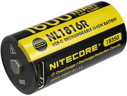 NiteCore Baterie Reîncărcabilă 18350 Li-ion 1600mAh 1buc NiteCore Baterie Reîncărcabilă 18350 Li-ion 1600mAh 1buc