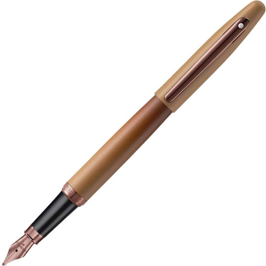 Sheaffer Writing Pen Medium Brown with Blue Ink