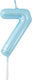 Geburtstagskerze Nummer 6 Blau 9cm 36875 Tpster