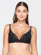 Luna Push Up Bra Black