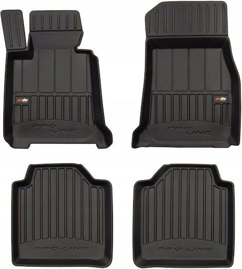 Frogum Satz Vorder- und Hintermatten 4Stück aus TPE für BMW Serie 3 2013-2021 Schwarz